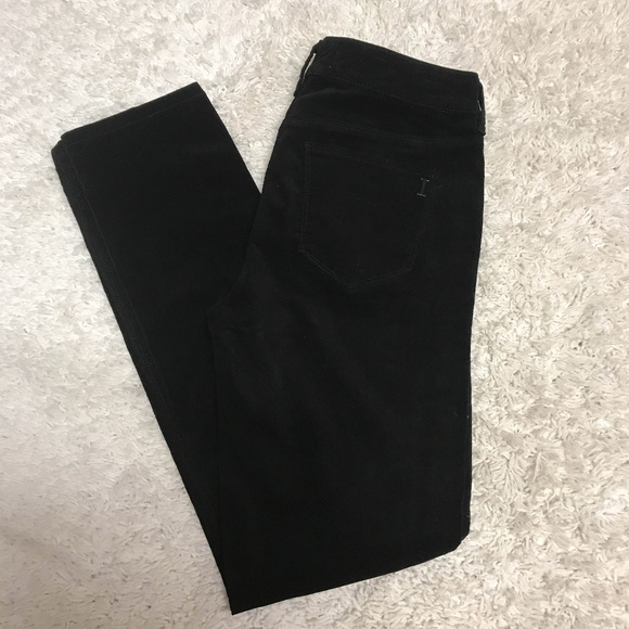 Isaac Mizrahi Black skinny cords gold stripe - Picture 5 of 8